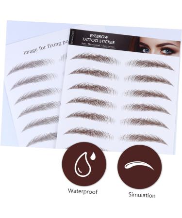 Beavorty 16 pcs eyebrow stickers waterproof stickers eyebrow tattoo peel off Imitation Eyebrow artificial 4d - Buy Online on GoSupps.com