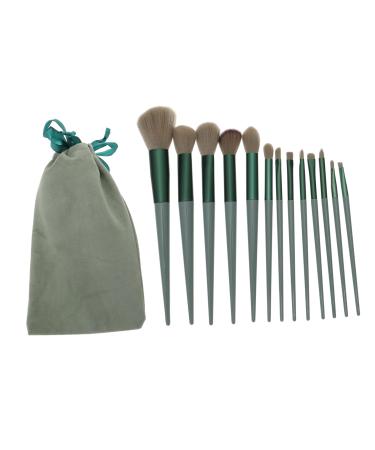 NOLITOY 1set Makeup Brush Set Makeup Tool Makeup Highlighters for Face Empty Tubes Bulk Face Makeup Brush for Makeup Make up Brush for Makeup Miss Soft Plastic Beauty Tools 20X11X3CM Green