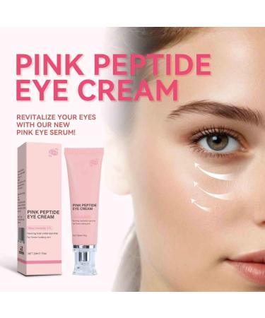 3PCS Pink Peptide Eye Cream for Women Reduces Dark Circles & Wrinkles Lifting and Firming Deep Moisturizing - Buy Online on GoSupps.com