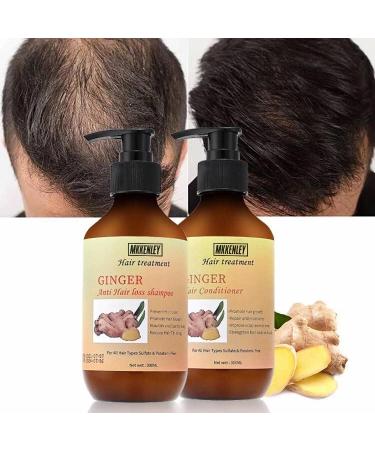 MKKENLEY Ginger Anti Hair Loss Shampoo & Conditioner Set - Hair Growth Treatment for Men & Women - Nourishes Scalp, Promotes Hair Regrowth - 300ml - Buy Online on GoSupps.com