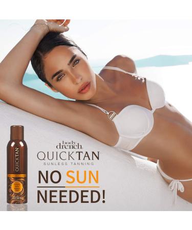 Body Drench Quick Tan Instant Self-Tanner Bronzing Spray - Medium Dark 6 oz - Buy Online on GoSupps.com