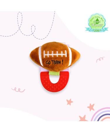 Wristy Buddy Football Teether for Babies | Natural Organic Silicone Teether | BPA Free | Chew Toy for 0-2.5 Years | Freezer Safe | Relief for Sore Gums - Buy Online on GoSupps.com