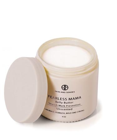 Fearless MaMa Stretch Mark Prevention Belly Butter - 100% Natural, Unscented, Nourishing & Moisturizing for Pregnancy - Defends Against Stretch Marks & Scars - Buy Online on GoSupps.com