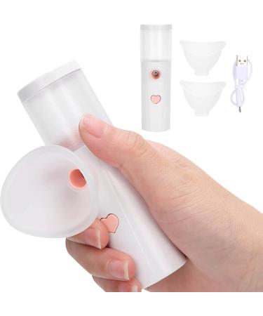 Portable USB Eye Relief Sauna Facial Sprayer - Nano Spray for Puffiness & Eye Bags (White) | International Shipping Available - Buy Online on GoSupps.com