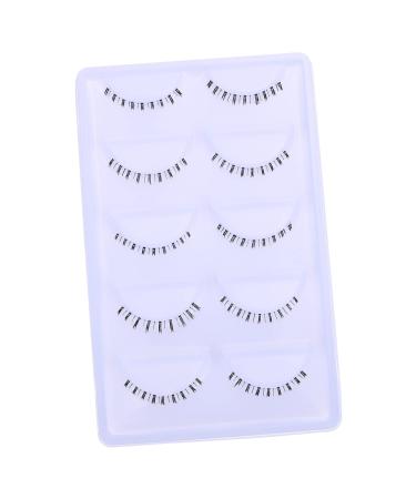 Beaupretty Bottom Lashes Strip 10 Pairs lower eyelashes Russian natural lashes false eyelashes bottom lashes false lower lashes bottom eyelashes strip eyelashes transparent stem fiber
