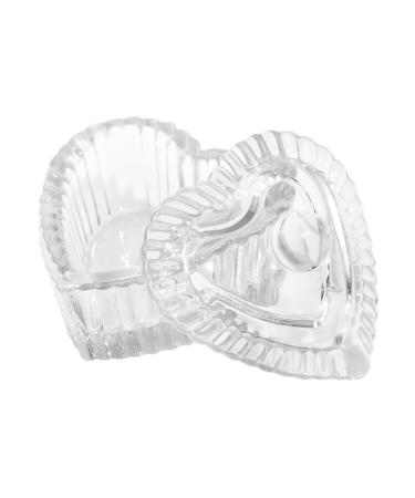 Nails Art Glass Dappen Dish Crystal Glass Dish Nails Art Dappen Dish With Lid Heart Shaped Liquids Crystal Cup