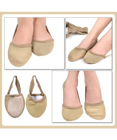 Buy Minkissy Half Palm Toe Sleeve Ballet Shoes | Dance & Pilates Socks for Women & Men | Adjustable Suede Toe Pads for High Heels & Yoga - Buy Online on GoSupps.com