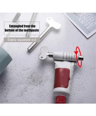 Luckycivia 10 Pcs Stainless Steel Toothpaste Tube Squeezers - Metal Dispenser for Bathroom - Buy Online on GoSupps.com