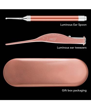 Rose Gold Ear Wax Removal Kit - Safe & Visible Earpick Tool for Family - Buy Online on GoSupps.com