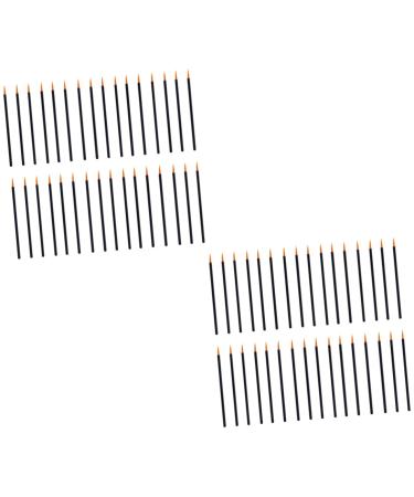 Beavorty 200 pcs Applicator Wands Eyeliner Makeup Point Brush Cosmetic Lip Tool Gloss Fine Disposable mediumx2pcs As Shownx2pcs