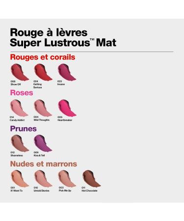 REVLON Super Lustrous The Luscious Mattes Lipstick in Red 026 Getting Serious 0.74 oz - Pack of 2 - Buy Online on GoSupps.com