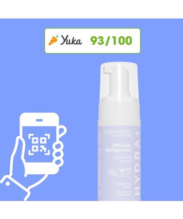 ALPHANOVA THERMAL CARE - Mousse Nettoyante Apaisante HYDRA+ - Acide hyaluronique - Naturelle - Certifi e Bio - 150ml - Buy Online on GoSupps.com