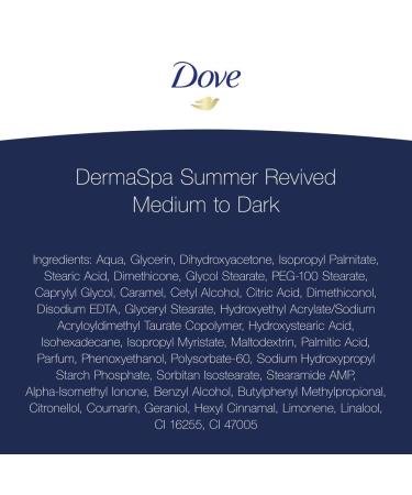 Dove Derma Spa Summer Revived Body Lotion 200ml - Medium to Dark Skin - Buy Online on GoSupps.com