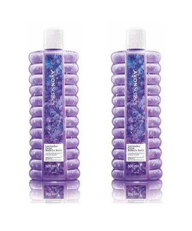 New Avon Lavender and Musk Bubble Bath Set - 2 x 500 ml Lavender Bubble Baths