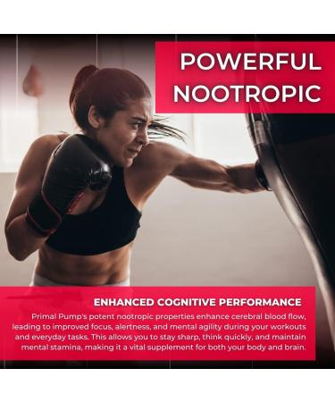 Primal Pump Nitric Oxide Supplement - 1500mg Nitrosigine L Arginine & Beet Root for Muscle Growth Energy & Focus - Max Strength Pre Workout N.O. Booster - Buy Online on GoSupps.com