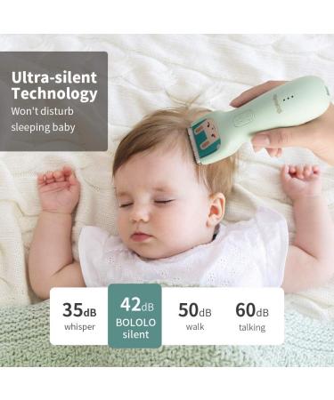BOLOLO Quiet Baby Hair Clippers | Autism-Friendly Kids Hair Cutting Kit | IPX7 Waterproof | Ceramic Blade | Fast Charging - Buy Online on GoSupps.com