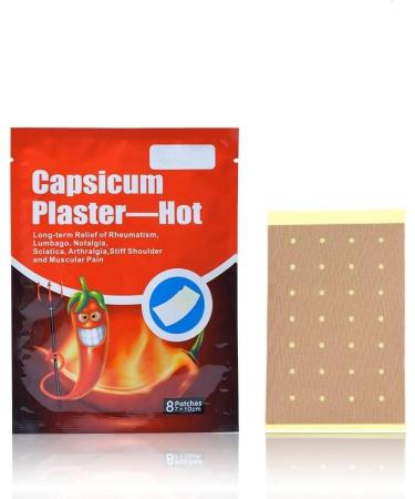 Herbal Plasters for Pain Relief - Back Neck Shoulder Knee & Muscle - 8 Pieces - Buy Online on GoSupps.com