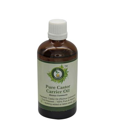 R V Essential Pure Castor Carrier Oil 15ml 0507oz Ricinus Communis 100 pure and natural cold pressed Pure Castor Carrier Oil