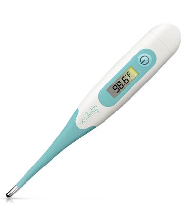 OCCObaby Clinical Digital Baby Thermometer - LCD, Flexible Tip, 10 Second Quick Accurate Fever Read Rectal Oral & Underarm Thermometer for Kids - Waterproof Baby Thermometer for Infants & Toddlers OCCOflex 43