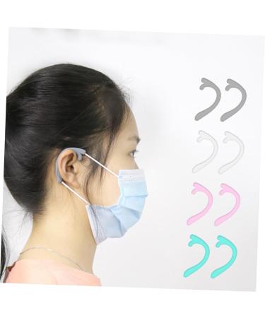 Minkissy 4 Pairs Facial Cover Tape & Ear Hooks - Mask Strap Buckle Clips for Ear Protection & Comfort - Buy Online on GoSupps.com