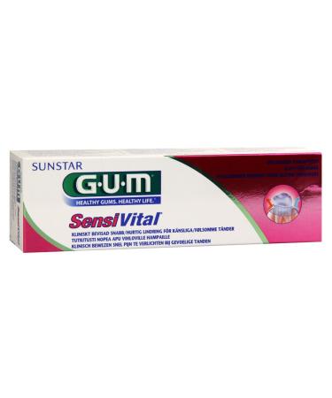 GUM Sensivital toothpaste tube 75ml + toothbrush - DT GUM SENSIVITAL + BAD SENSIVITAL - Tube of 75 ml + toothbrush - Sensivital toothpaste