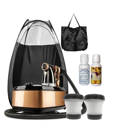 MaxiMist Allure Xena HVLP Spray Tanning System with Pop Up Tan Tent Black