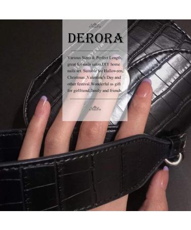 Salliy Square Press on Short Fake Nails Acrylic Full Cover Nails (Purple) - 24Pcs for Women and Girls - Buy Online on GoSupps.com