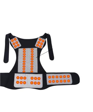 Tourmaline Self-Heating Magnetic Therapy Waist Back Shoulder Posture Corrector Spine Lumbar Brace Belt Pain Relief 68pcs Magnets Large - Buy Online on GoSupps.com