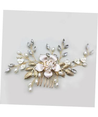 Ipetboom 1 Pc Comb for Bridal Rhinestone Headpiece Wedding Headpiece Bridal Headpiece Rhinestone Barrettes Pearl Hair Clip Hair Comb Wedding Hair Clip Accessories Bride Shell - Buy Online on GoSupps.com