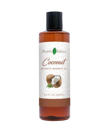 Coconut massage oil body oil for therapy - relaxing massage oil natural ingredients - jojoba sweet almond vitamin E for skin care coconut 250 ml