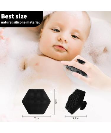 VWMYQ Silicone Face Scrubber for Men - Gentle Exfoliator Pad & Massager | Black Facial Cleansing Brush for Dead Skin Removal - Buy Online on GoSupps.com