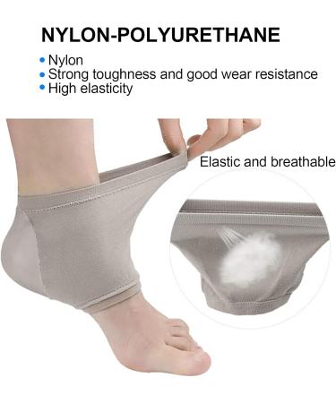 Angrek Heel Socks - 2 Pack Elastic Gel Moisture Socks | Breathable Toeless Spa Socks for Cracked Heels - Buy Online on GoSupps.com