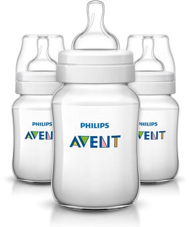 Philips Avent SCF563/37 Classic+ Baby Feeding Bottle 260ml/9oz (Pavk Of 3)