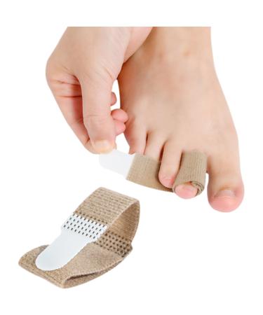 Reusable Fabric Wrapped Foot Pads for Broken Toe Relief | Hammertoe Orthotics | Pack of 6 (Beige) - Comfortable Support for Pain Relief - Buy Online on GoSupps.com