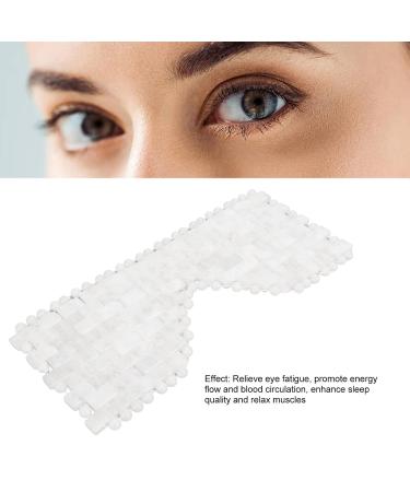 White Quartz Jade Eye Mask: Reduce Fatigue & Puffiness | Cooling Crystal Stone | Perfect Gift for Friends & Family - Buy Online on GoSupps.com