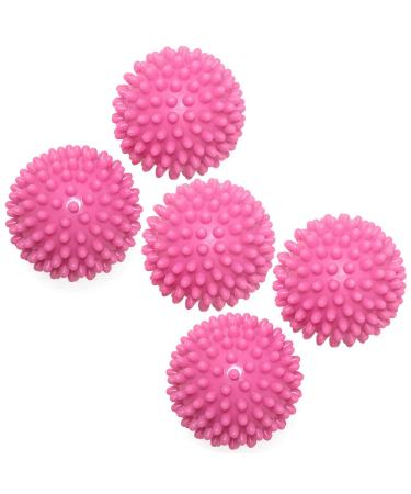 Tumble Dryer Dryer Balls Non Melt - Reusable Laundry Tumble Drying Balls for Dryer (Pink)