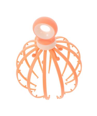 Kombiuda head massage device Hand massage devices Head massage comb scalp massage scalp massage massage device in the claw -style made of plastic scalp massager Handy extender PP 21x15x15cm Orange