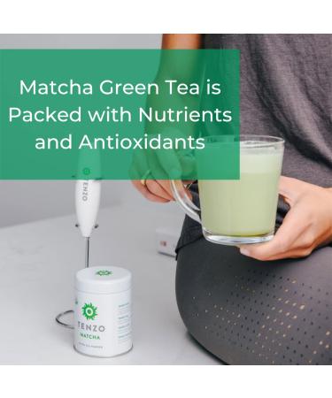 Tenzo Matcha Green Tea Powder - USDA Organic Ceremonial Grade, Paleo, Kosher, Vegan Japanese Matcha Tea - Original Matcha Latte Powder (30g) - Buy Online on GoSupps.com