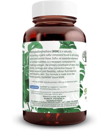 Natural Nutra OptiMSM MSM Supplement with Sulfur Prevent Thinning Hair Increase Joint Flexibility and Bone Health Cartilage Health Helps Supports Fluid Balance 1000 mg (120) Vegan Tablets 120 Count (Pack of 1) - Buy Online on GoSupps.com