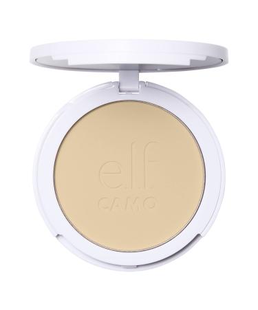 e.l.f. Camo Powder Foundation Lightweight Primer-Infused Buildable and Long-Lasting Medium-to-Full Coverage Foundation Fair 140 W Fair 140 W 8 g (Pack of 1)