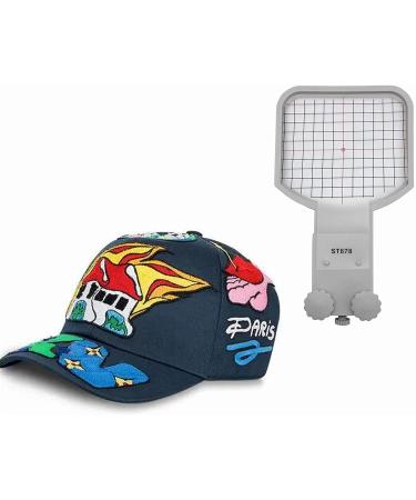 YEQIN Embroidex Cap/Hat Hoop for Brother PE800 PE535 SE600 SE625 SE270D HE-120 900D SE400 PE550D PE770 SE1900 NQ1600E etc  Sewing and Embroidery Machine Hat Hoops (for 4x4  or Larger Hoop) ST878 - Buy Online on GoSupps.com
