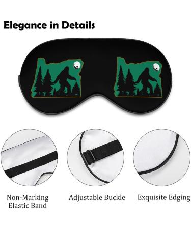 Sasquatch Bigfoot in Oregon Sleep Mask - Adjustable Strap, Comfortable Eye Cover for Sleeping, Blocks Light for Night Travel - Men Women - Buy Online on GoSupps.com