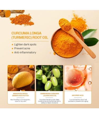  SONGVISON Turmeric Cleansing Cream 120 ml moisturizing facial cleansing gel with kojic acid and turmeric gentle formula rich in antioxidants exfoliating cleanser for all skin types - Buy Online on GoSupps.com