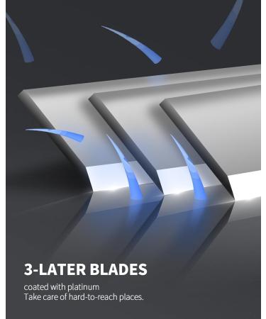 YINKE 6 Replacement Blade Heads for Philips OneBlade Pro 360 Electric Shaver - 3-Layer Platinum Coated Blades with Aloe Vera Extract - Easy Shaving - Compatible with QP2724 QP2630 QP2824 QP2734 - 6pcs - Buy Online on GoSupps.com
