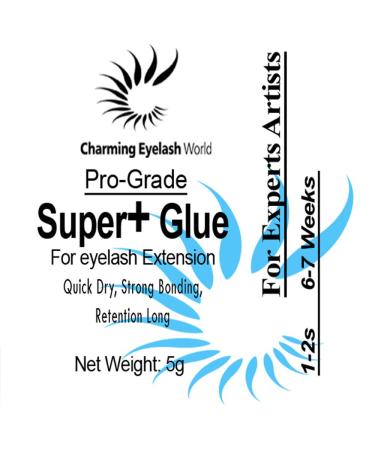 Eyelash Extensions Super+ Glue | Fast & Strong Bond Adhesive | Black SKY S+ Type - 10g/10ml (5ml - Buy Online on GoSupps.com