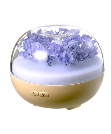IMNGBL Upgraded Blue Flower USB Aromatherapy Oil Humidifier Essential Oil Diffuser Air Aromatherapy Diffuser for Home Bedroom Living Room Office Hotel