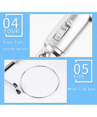 5-inch 2X Zoom Desktop Foldable LED Magnifying Glass with Metal Bracket Hands-Free Magnifying Glass Reading Repair Hobby and Crafts Made in China - Buy Online on GoSupps.com