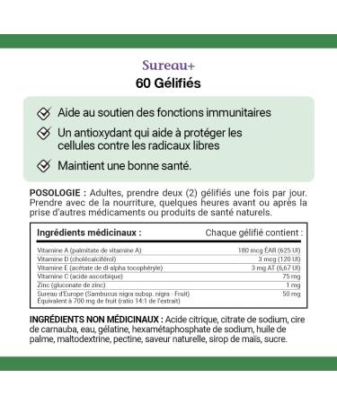 Nature's Bounty Elderberry Gummies with Vitamin C Vitamin D and Zinc Helps to support immune function 60 Gummies - Buy Online on GoSupps.com