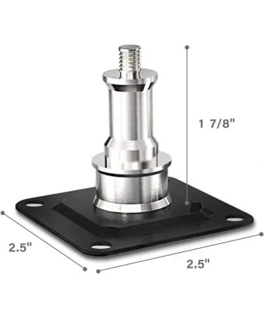 LimoStudio 2-Pack Wall and Ceiling Mount with 5/8 Stud and 1/4" Thread with Screws for Photo Studio and Video Shooting  AGG2801 2PACK - Buy Online on GoSupps.com