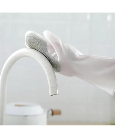 Housework: Dishwashing Gloves Plastic Latex Kitchen Cleaning Household Washing Washing Dishes (Pink) One-size-fits-all - Buy Online on GoSupps.com